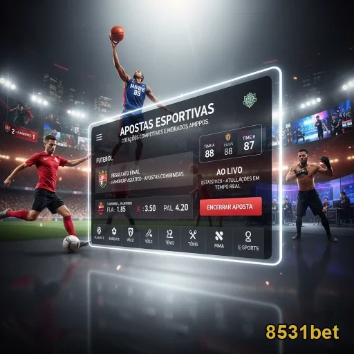 Interface de app mobile 8531bet com apostas esportivas